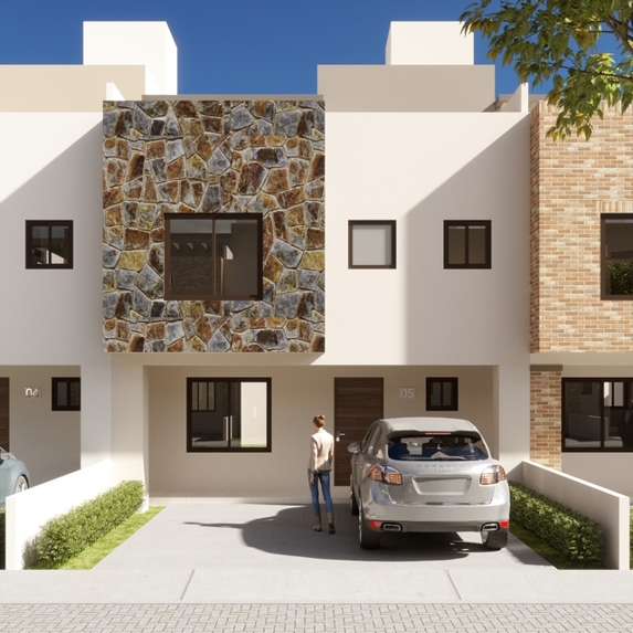 Casa de 3 Niveles en Venta en La Vista Residencial, Querétaro – Modelo Scordia Plus en La Vista Residencial, Querétaro